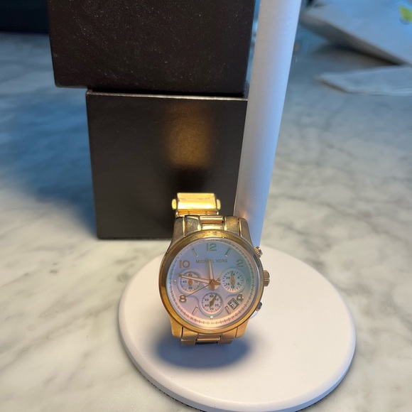 Michael Kors Ritz rose gold tone watch